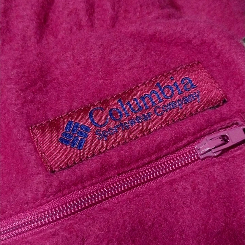 COLUMBIA Sportswear Portland Oregon Cranberry Heavy Gauge Fleece NWT 🎁🛍️
